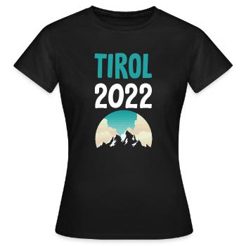 Tyrol 2022 - T-shirt Femme - noir - Devant - AI Model Female 172 dark (172cm)