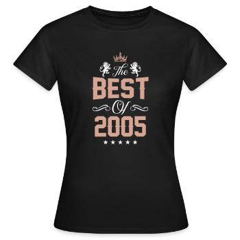 2005 best of - T-shirt Femme - noir - Devant - AI Model Female 172 dark (172cm)