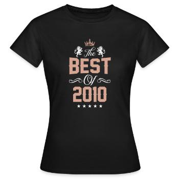 2010 best of - T-shirt Femme - noir - Devant - AI Model Female 172 dark (172cm)