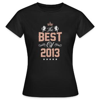 2013 best of - T-shirt Femme - noir - Devant - AI Model Female 172 dark (172cm)