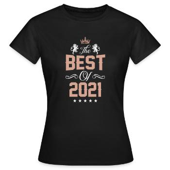 2021 best of - T-shirt Femme - noir - Devant - AI Model Female 172 dark (172cm)