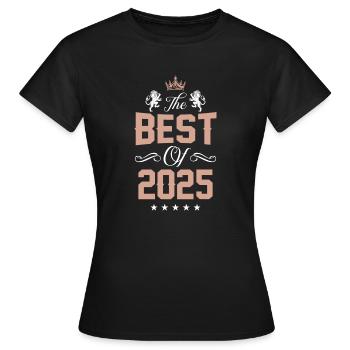 2025 best of - T-shirt Femme - noir - Devant - AI Model Female 172 dark (172cm)