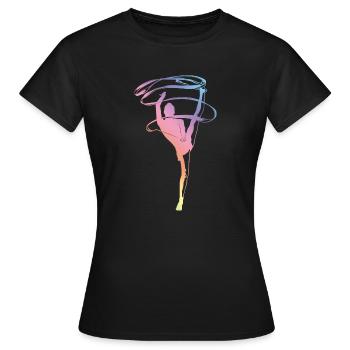 Ballet Silhouette - Women's T-Shirt - black - Front - AI Model Female 172 dark (172cm)