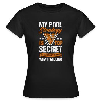 Billard billard billard - T-shirt Femme - noir - Devant - AI Model Female 172 dark (172cm)