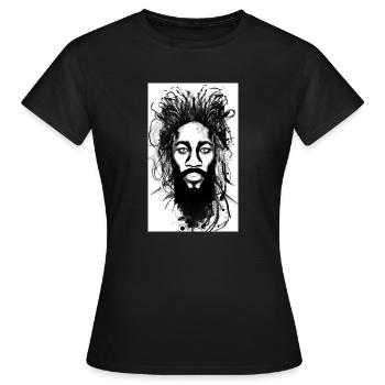 Rastafari - T-shirt Femme - noir - Devant - AI Model Female 172 dark (172cm)