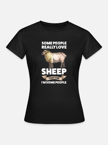Schafe Schafhalter Geschenk - Frauen T-Shirt - Schwarz