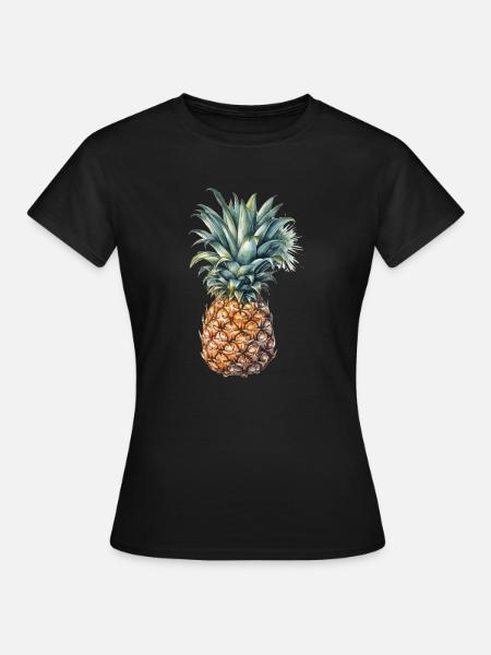 Ananas - Frauen T-Shirt - Schwarz