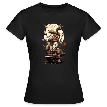 Orgue Fantaisie - T-shirt Femme - noir - Devant - AI Model Female 172 dark (172cm)