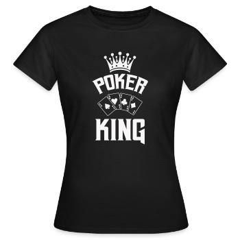 poker king - Frauen T-Shirt - Schwarz - Vorne - AI Model Female 172 dark (172cm)