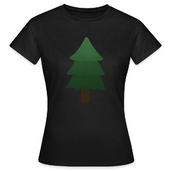 Pin - T-shirt Femme - noir - Devant - AI Model Female 172 dark (172cm)