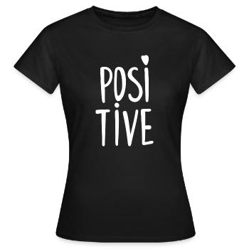 Positif - T-shirt Femme - noir - Devant - AI Model Female 172 dark (172cm)