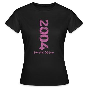 18. Geburtstag Mädchen 18 Jahre 2004 Spruch - Frauen T-Shirt - Schwarz - Vorne - AI Model Female 172 dark (172cm)