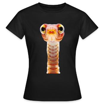 Wurm - Frauen T-Shirt - Schwarz - Vorne - AI Model Female 172 dark (172cm)