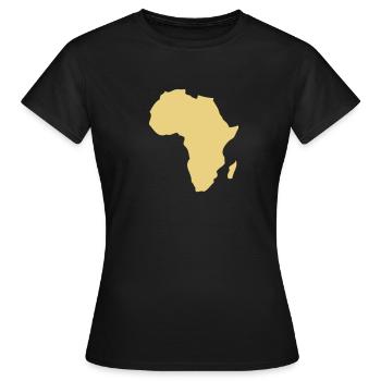 Africa - Women's T-Shirt - black - Front - AI Model Female 172 dark (172cm)