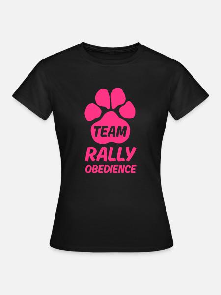 Team Rally Obedience - Hundepfote - Hundesport - Frauen T-Shirt - Schwarz