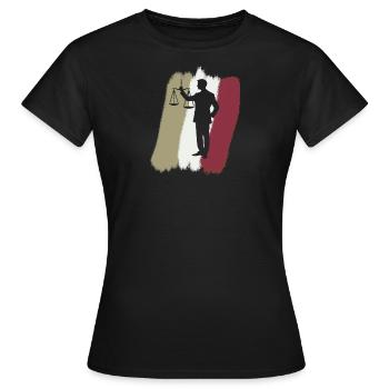 Anwalt Versicherung - Frauen T-Shirt - Schwarz - Vorne - AI Model Female 172 dark (172cm)
