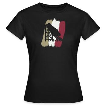 Achterbahn Festzelt Maßkrug - Frauen T-Shirt - Schwarz - Vorne - AI Model Female 172 dark (172cm)