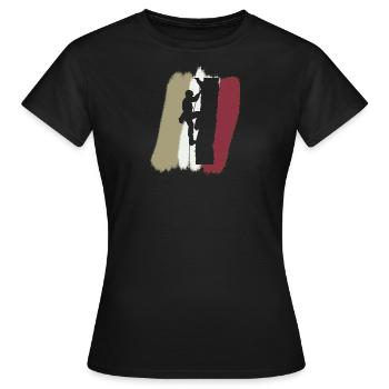 Accrobranche Escalade Ascension - T-shirt Femme - noir - Devant - AI Model Female 172 dark (172cm)