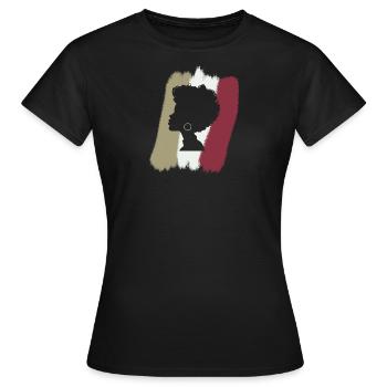 70s Groove Soul - Women's T-Shirt - black - Front - AI Model Female 172 dark (172cm)