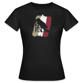 Grande roue de montagnes russes - T-shirt Femme - noir - Devant - AI Model Female 172 dark (172cm)