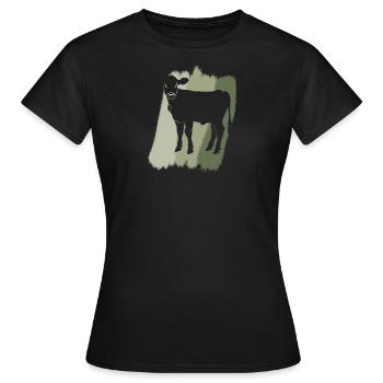 Vegan Animal Rights Fleisch - Frauen T-Shirt - Schwarz - Vorne - AI Model Female 172 dark (172cm)
