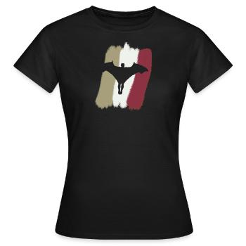 Wingsuit Fliegen Unfall - Frauen T-Shirt - Schwarz - Vorne - AI Model Female 172 dark (172cm)
