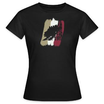 Roller coaster funfair Lukas - Women's T-Shirt - black - Front - AI Model Female 172 dark (172cm)