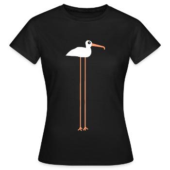 Moewe die Möwe T-Shirt & als Geschenkidee - Frauen T-Shirt - Schwarz - Vorne - AI Model Female 172 dark (172cm)