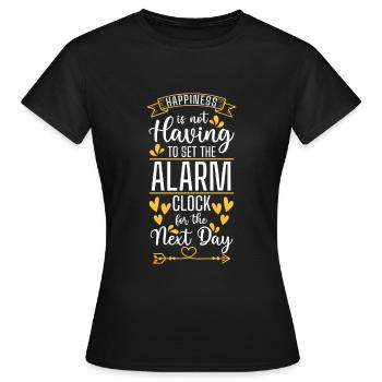 Cloverleaf Joie de vivre - T-shirt Femme - noir - Devant - AI Model Female 172 dark (172cm)
