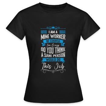 Mineur Mineur - T-shirt Femme - noir - Devant - AI Model Female 172 dark (172cm)