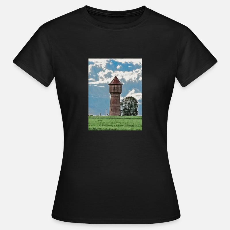 Torre de agua - Camiseta mujer - negro