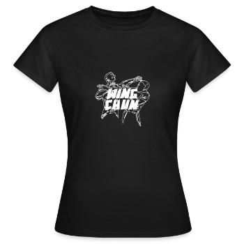 Wing Chun WingTsun - Frauen T-Shirt - Schwarz - Vorne - AI Model Female 172 dark (172cm)