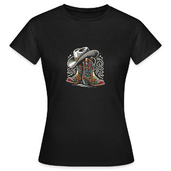 Danse en ligne Danse en ligne Danse en ligne Danse - T-shirt Femme - noir - Devant - AI Model Female 172 dark (172cm)