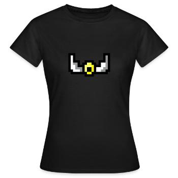 Pixel wings - Frauen T-Shirt - Schwarz - Vorne - AI Model Female 172 dark (172cm)