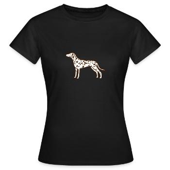 Dalmatian - Women's T-Shirt - black - Front - AI Model Female 172 dark (172cm)