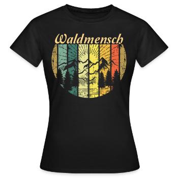 Forest man Forester Forester Lumberjack Forest work - Women's T-Shirt - black - Front - AI Model Female 172 dark (172cm)