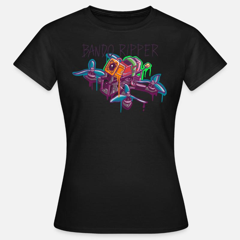 Fpv Freestyle Pilot UAV Racing Quadcopter Design - Women's T-Shirt - black