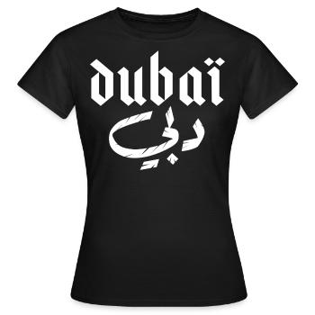 Dubai - Women's T-Shirt - black - Front - AI Model Female 172 dark (172cm)
