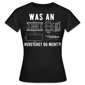 Schreiner Tischler Schreinermeister Spruch - Frauen T-Shirt - Schwarz - Vorne - AI Model Female 172 dark (172cm)