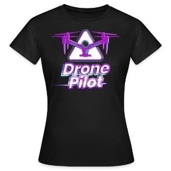Drone Pilot Drone Pilot Drone Cadeau - T-shirt Femme - noir - Devant - AI Model Female 172 dark (172cm)