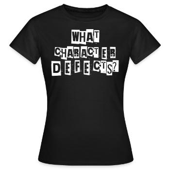 Quels défauts de caractère Alcool sec - T-shirt Femme - noir - Devant - AI Model Female 172 dark (172cm)