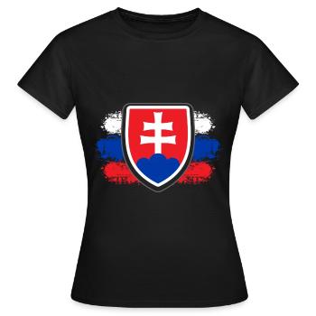 Slovaquie Slovaquie pays - T-shirt Femme - noir - Devant - AI Model Female 172 dark (172cm)