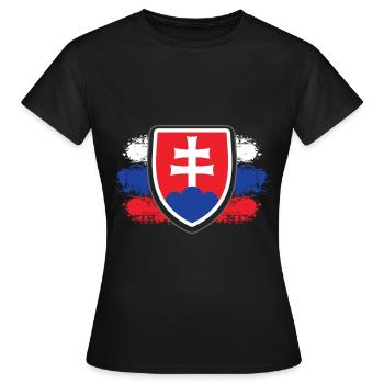 Slovenia - Women's T-Shirt - black - Front - AI Model Female 172 dark (172cm)