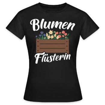 Blumen Blumenbeet Floristin Blumenflüsterer - Frauen T-Shirt - Schwarz - Vorne - AI Model Female 172 dark (172cm)