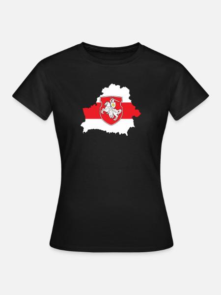 Belarus Pagonya flag, Pagonia Belarus - Women's T-Shirt - black