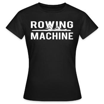 Rameur rameur rameur sport - T-shirt Femme - noir - Devant - AI Model Female 172 dark (172cm)