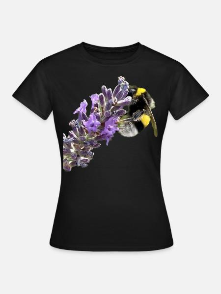 Bourdon lavande - T-shirt Femme - noir