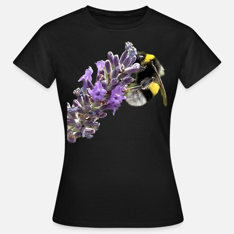 Lavender Bumblebee - Women's T-Shirt - black