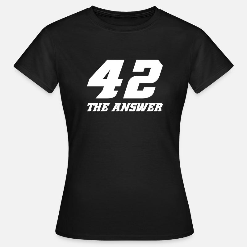 42 The Answer - T-shirt Femme - noir