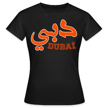 Dubaï - T-shirt Femme - noir - Devant - AI Model Female 172 dark (172cm)